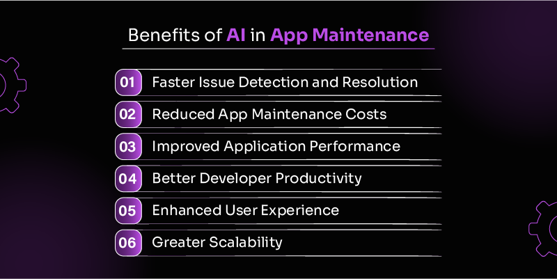 Benefits of AI in App Maintenance